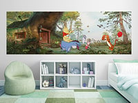 'Komar Sunny Decor Papier peint photo"Winnie l'ourson House, 1 pièce, multicolore, sd413