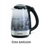 DAEWOO SDA1669GE 1.7L LED Kettle | 2200W | Boil Dry Protection |Auto Switch Off