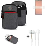 Belt bag + headphones for Sony Xperia Ace III Phone case