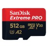 SANDISK Sandisk MicroSDXC Extreme Pro 512GB 200MB/s A2 C10 V30 UHS-I SDSQXCD-512G-GN6MA