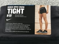 Nike Epic Run Shorts 746722 010 Dri Fit Tight Fit BLACK Gym Running Yoga Sports