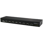 StarTech.com Hub série RS232 à 8 ports - Adaptateur USB vers 8x DB9 RS232 à montage en rack avec installation en série (ICUSB23208FD)