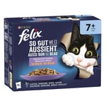 Latz "As good as it looks" Senior Pouches 48 x 85 g - Nötkött, Kyckling, Sardiner, Lax