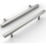 Set med 4 handtag för köksmöbler Möbelhandtag Dörrhandtag Kökshandtag för köksskåp Hårdvara Lådhandtag. Pengar. Centrumavstånd: 128mm.
