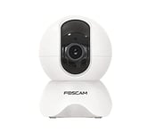 Foscam X3 Caméra IP 3 MP, WiFi/LAN, P/T avec détection Humaine AI. Compatible avec Alexa et Google Assistant 1 unité (Paquet de 1) 1 Unidad (Paquete de 1)
