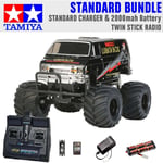 TAMIYA RC 58546 Lunch Box Black Edition 1:12 Standard Stick Radio Bundle