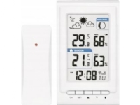 Emos E0352, Vit, Inomhushygrometer, Inomhustermometer, Utomhushygrometer, Utomhustermometer, hygrometer, Termometer, Termometer, 20 - 95%, 1 - 99%