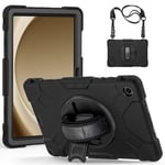 Samsung Galaxy Tab A9 Plus Skal med axelrem - Svart