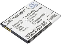 Kompatibelt med Alcatel One Touch Shockwave, 3.7V, 1450 mAh