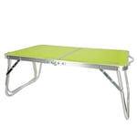 AKTIVE 52811 Table de Camping et de Plage Pliable avec Structure en métal, Plateau en Bois et Fermeture de sécurité Vert 60 x 40 x 26 cm