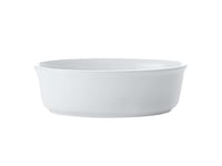 Maxwell & Williams White Basics Oval Pie Dish, Porcelain, White 17.5 x 12.5 x 5.5 cm