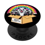 Adopt a Street Cat Funny Team Trash Raccoon Opossum Skunk PopSockets Swappable PopGrip