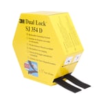 Dual Lock Återförslutningsbart Snabblås SJ354D, Svart, 25 mm x 5 m