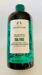 The Body Shop Tea Tree Purifying & Balancing Gel Shampoo 400ml For Oily Hair New