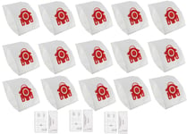 FIND A SPARE 15 x Vacuum Bags For Miele HyClean FJM Compact C2 C1 9917710 S700 S4000 and S6000 Series Vacuum Cleaner Pack of 15 Bags 20 Bags & 3 x Air Clean Filter 3 x Motor Filters