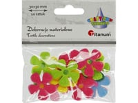 Titanum Filtblommor Med Pompon Inuti 30Mm 10St