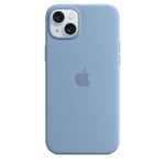 Apple iPhone 15 Plus Silicone Case with MagSafe - Winter Blue Soft Touch Finish