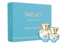 VERSACE DYLAN TURQUOISE POUR FEMME 100ML EDT SPRAY+ 30ML EDT SPRAY GIFT SET
