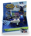 Super Wings Mission Teams Paul's Police Patroller Vehicle & Figure New Xmas Toy