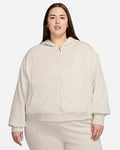 Nike Sportswear Chill Terry Women's Loose Full-Zip French Hoodie (Plus Size)