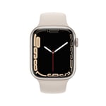 Apple Watch Series 7 - 45mm / GPS + Cellular / Starlight Aluminium Case / Utan laddare (Fynd