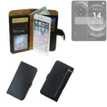For Xiaomi 14 Ultra wallet case cover black protective bag