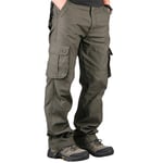 WDXPYA Men'S Cargo Pants,Pants Men Cargo Trousers Mens Casual Multi Pocket Military Overall Outdoors Loose Long Trousers Joggers Army Tactical Pants,40