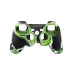 OSTENT Camouflage Silicone Skin Case Cover Compatible for Sony PS2/3 Wireless/Wired Controller - Color Green