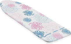 Leifheit Cotton Comfort S/M Ironing Board Cover, 125x40cm, for steam irons, Iron Board Cover with thick cotton padding and elasticated waistband