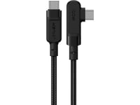 Acefast Vinklad Usb Typ C - Usb Typ C-Kabel 2M, 100W (20V/5A) Svart (C5-03 Svart)