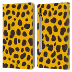 Head Case Designs Yellow Spots Mad Print 2 Leather Book Wallet Case Cover Compatible With Samsung Galaxy Tab S7 5G