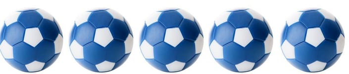 Kicker Ball WINSPEED-5-er Set-Blau/White