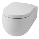 Lavabo Flo 54 væghængt toilet, uden skyllekant, hvid