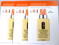 Clinique ID Dramatically Different Lotion + Fatigue Cartridge Samplers x3 New