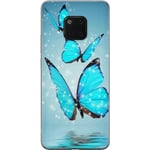 Huawei Mate 20 Pro Gennemsigtigt Telefoncover Magiska Fjärilar