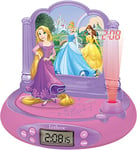 Lexibook - Disney PrincesseRadio Réveil Projecteur,Disney Princesse,RP515DP