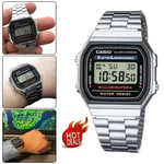 Retro Classic Unisex Digital Steel Bracelet Watch- A168WA NEW
