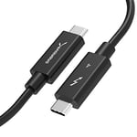 SABRENT 1M USB C Thunderbolt 4 Cable 100W, 8K/60Hz or dual 4K/60Hz. 40Gbps, USB-C TB4 for Super Fast Transfer and Charging Compatible with Thunderbolt 3 MacBook Apple etc. (CB-T4M1)