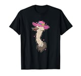 Ostrich Bird Lady in Africa T-Shirt