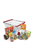 Metal Basket With Grocery Products Toys Role Play Toy Market Stalls & Accessories Multi/patterned Magni Toys