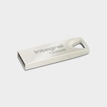 Integral 128GB USB Memory 2.0 Flash Drive Arc with metal casing for keyring, a stylish and elegant solution to transfer and back-up your files