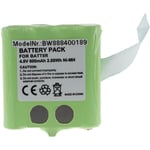 vhbw Batterie compatible avec Motorola Talkabout FV700R, M370H1A, SX700R radio talkie-walkie (600mAh, 4,8V, NiMH)