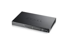 Zyxel XGS2220 Series XGS2220-30 - switch - L3 access, NebulaFLEX Cloud - 24 porte - Administreret - monterbar på stativ