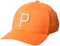 PUMA Men's P Cap Hat, Rickie Orange-Cool Mid Gray, One Size