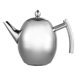 Kettle + Filter, Durable Stainless Steel Teapot Coffee Pot Kettle with Filter Large Capacity(1000ml)