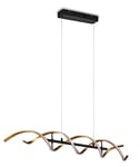 Trio, Suspension, Sequence incl. 1 x LED,SMD,45,0 Watt,2300+3000+4000K,5600 Lm. Plastique, Blanc, Corps: Aluminium, or L:104,5cm, L:16,0cm, H:150,0cm DIP-Switch