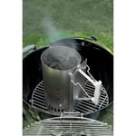Weber Cheminée d'Allumage Rapidfire pour Barbecue,20cm - en Aluminium,Deux Poignées Sécurisées - Foyer à Charbon en Acier - Acces