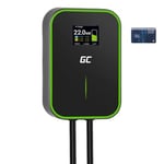 Wallbox Green Cell EV PowerBox 22kW laddare med uttag