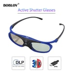Digital BOBLOV 3D Glasses Active Shutter Glasses Rechargeable For Sony Projector