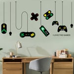 2 st Wall Stickers Game Handle Wall Stickers Mural Decals for Sovrum Vardagsrum Vägg TV